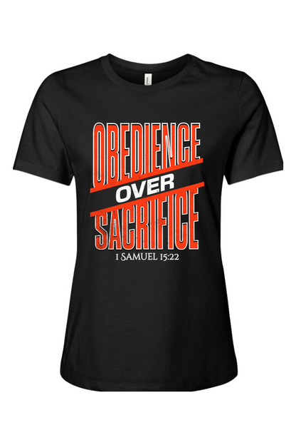 Obedience Over Sacrifice | Women's Tee