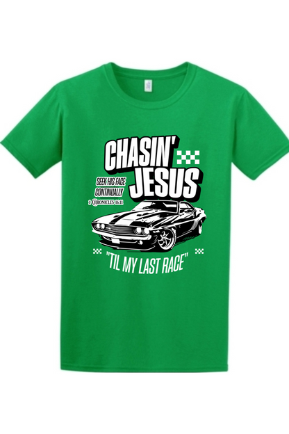Chasin’ Jesus Til My Last Race | Unisex Tee