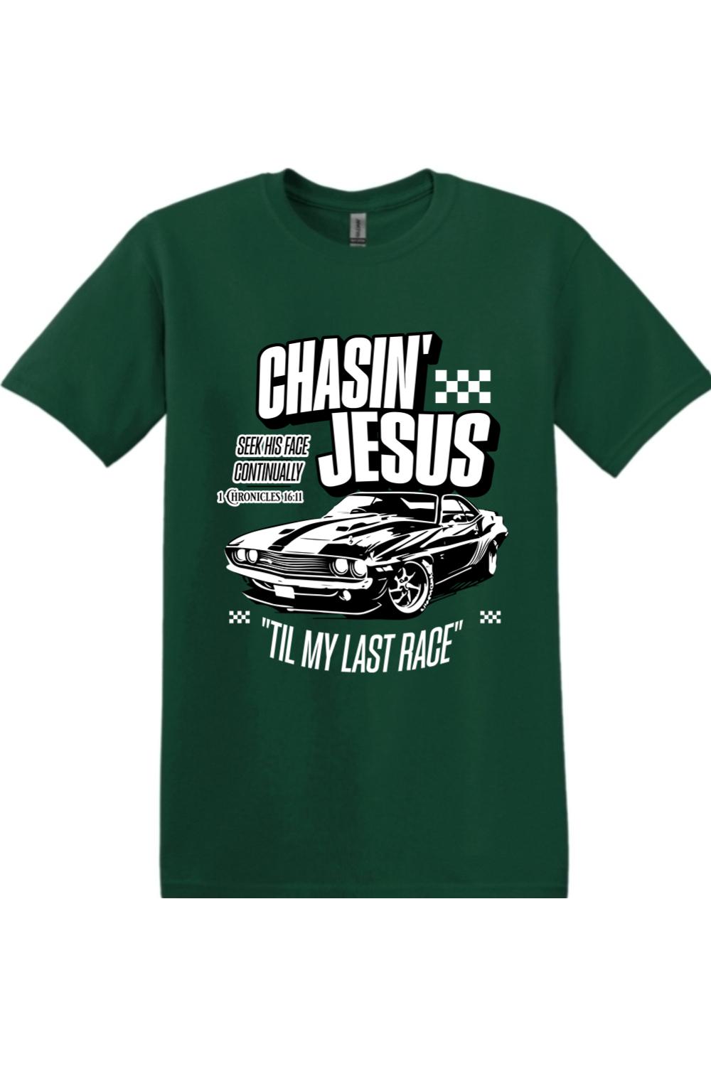 Chasin’ Jesus Til My Last Race | Unisex Tee
