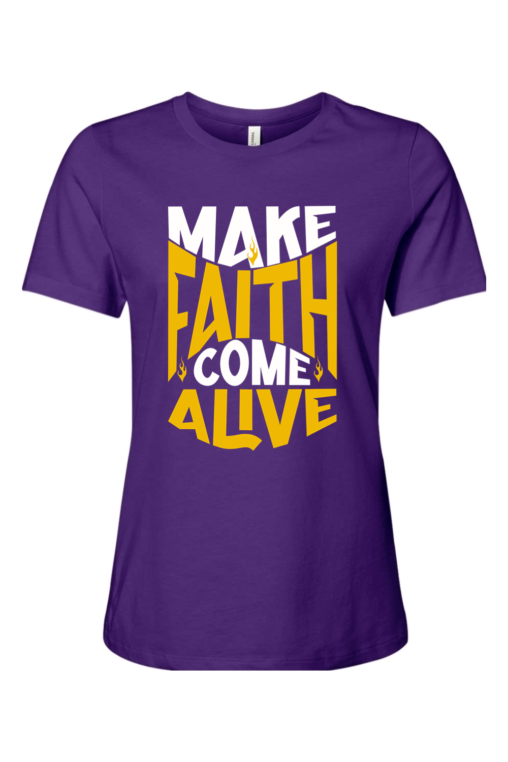 Make Faith Come Alive | Women’s Relaxed Tee (Yellow)
