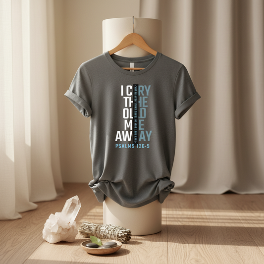 I Cry the Old Me Away Women's Relaxed Tee in spiritual setting